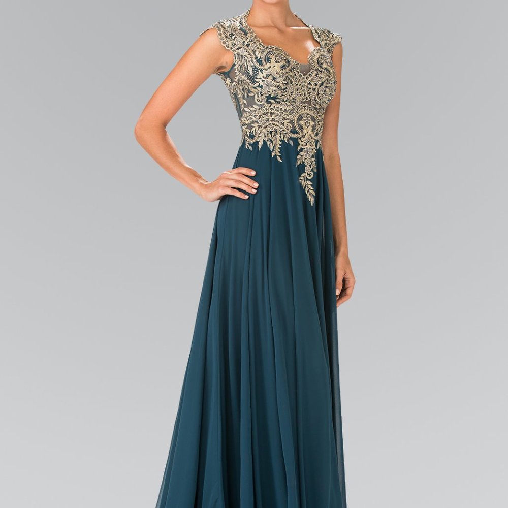 Scoop Neck A-Line Shape Evening Dress Gsgl2229